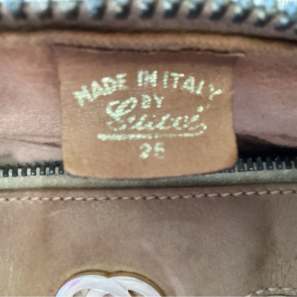 Gucci Boston Bag Canvas Tan Old Gucci 25 - Picture 11 of 12